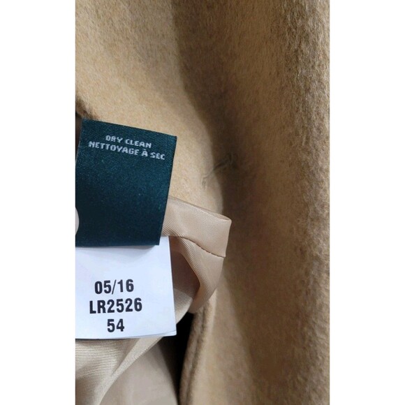 Lauren Ralph Lauren Wool Blend Double Breasted Peacoat Camel Women’s 12 - Picture 5 of 13